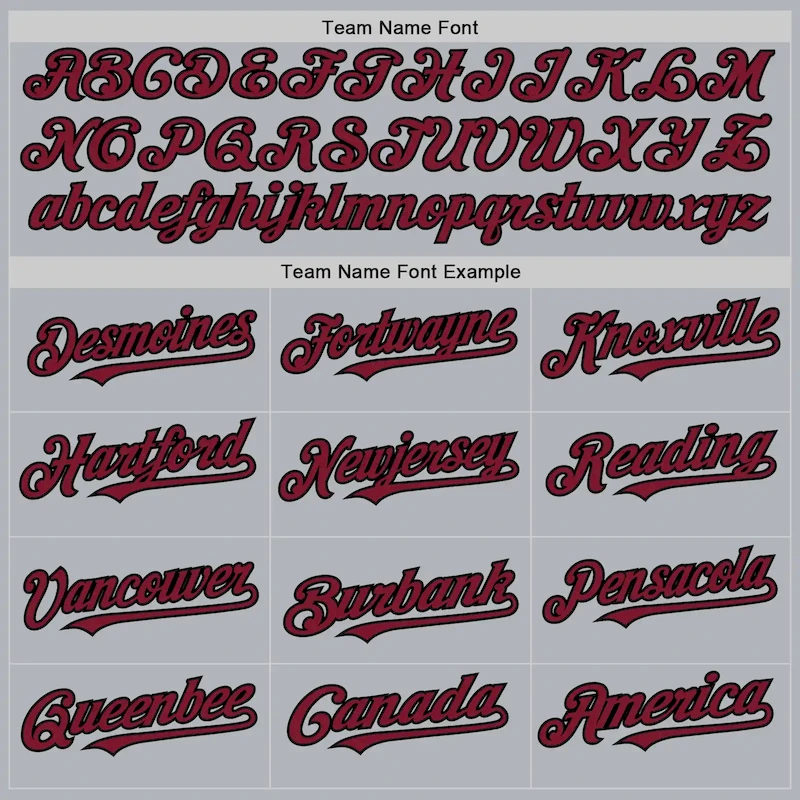 3DPattern3403-3.webp Custom Gray Crimson-Black Line Authentic Baseball Jersey - Image 4