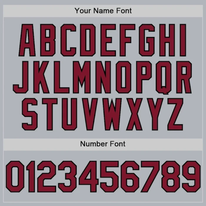 Custom Gray Crimson-Black Line Authentic Baseball Jersey - Image 5