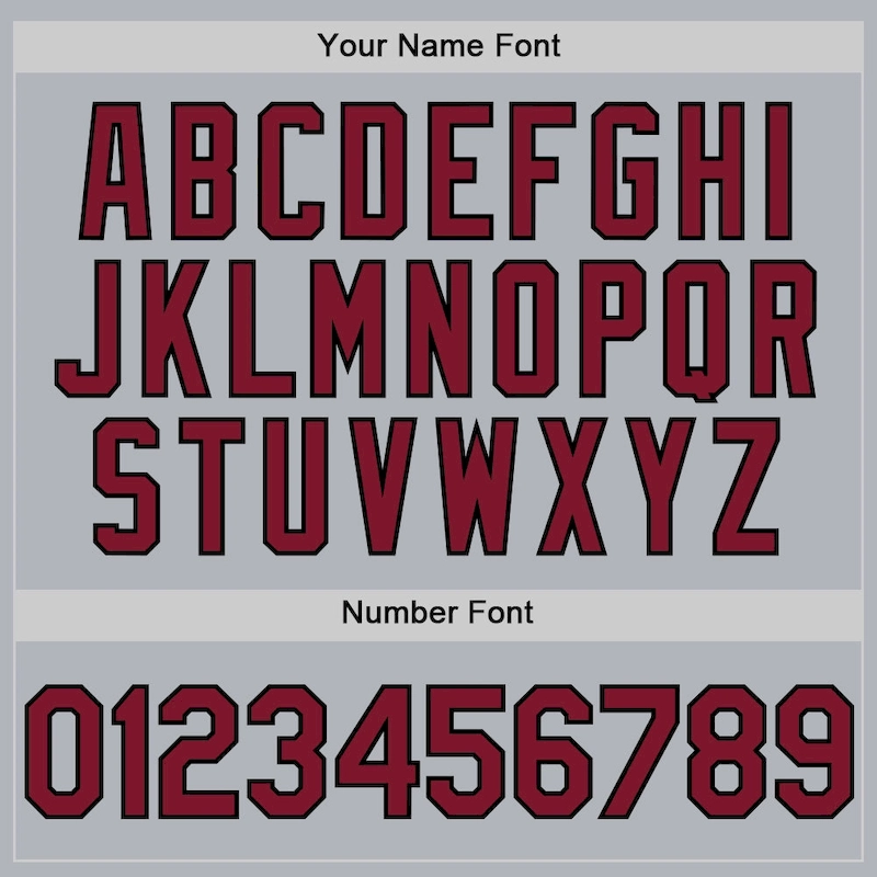 3DPattern3403-4.webp Custom Gray Crimson-Black Line Authentic Baseball Jersey - Image 5