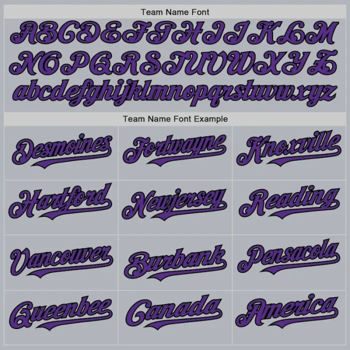Custom Gray Purple-Black Line Authentic Baseball Jersey - Image 4