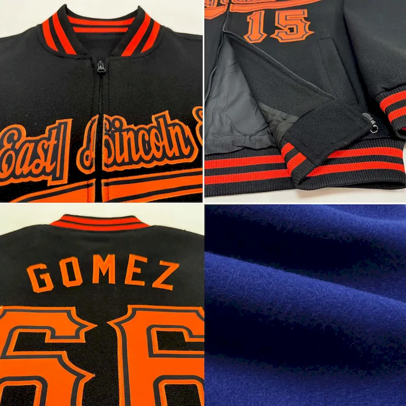 Jacket5103-3.webp Custom Royal Pink-White Bomber Varsity Letterman Two Tone Zipper Jacket - Image 2