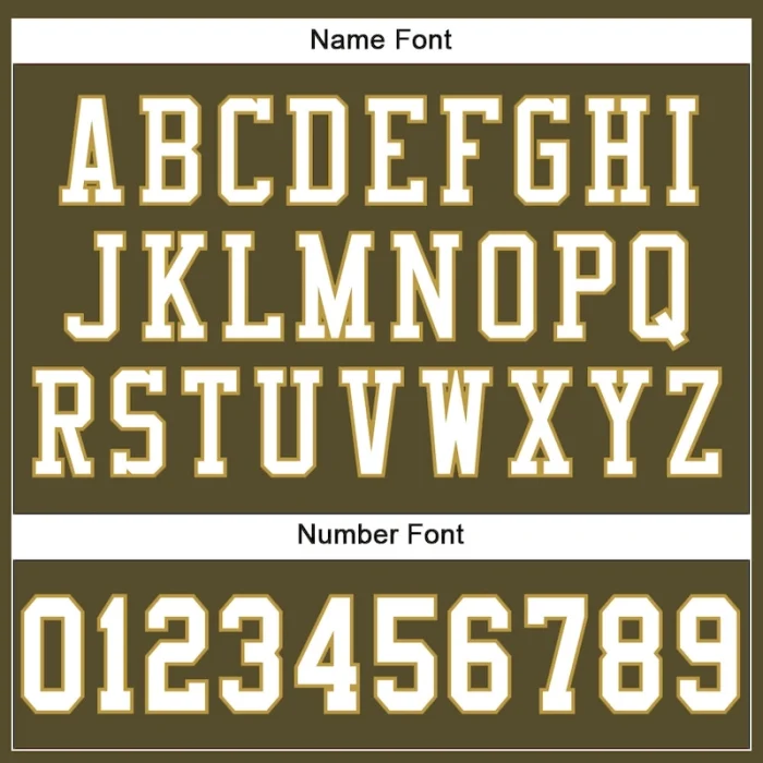 Custom Olive White-Old Gold Mesh Authentic Salute To Service Football Jersey - Image 4