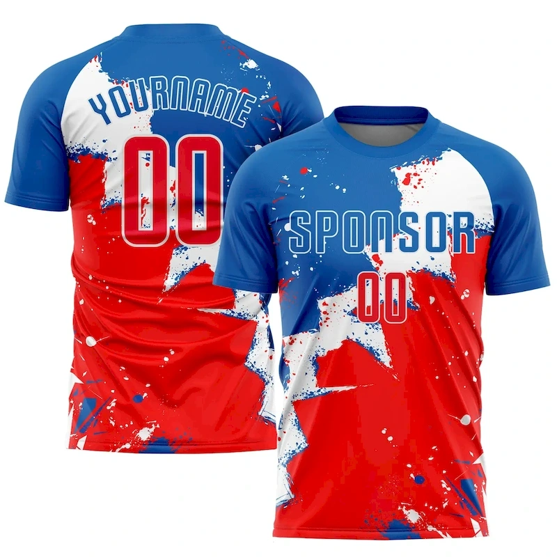 Soccer0544_14131dc0-63b1-4425-82d0-462c387526ae.webp Custom Royal Red-White Sublimation Soccer Uniform Jersey - Image 1