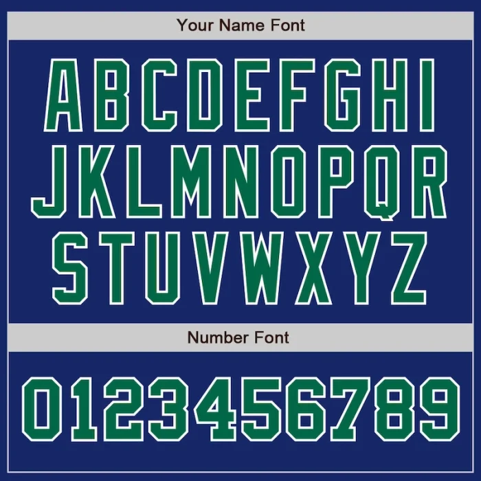 Custom Royal Kelly Green-White Authentic Two Tone Baseball Jersey - Image 5