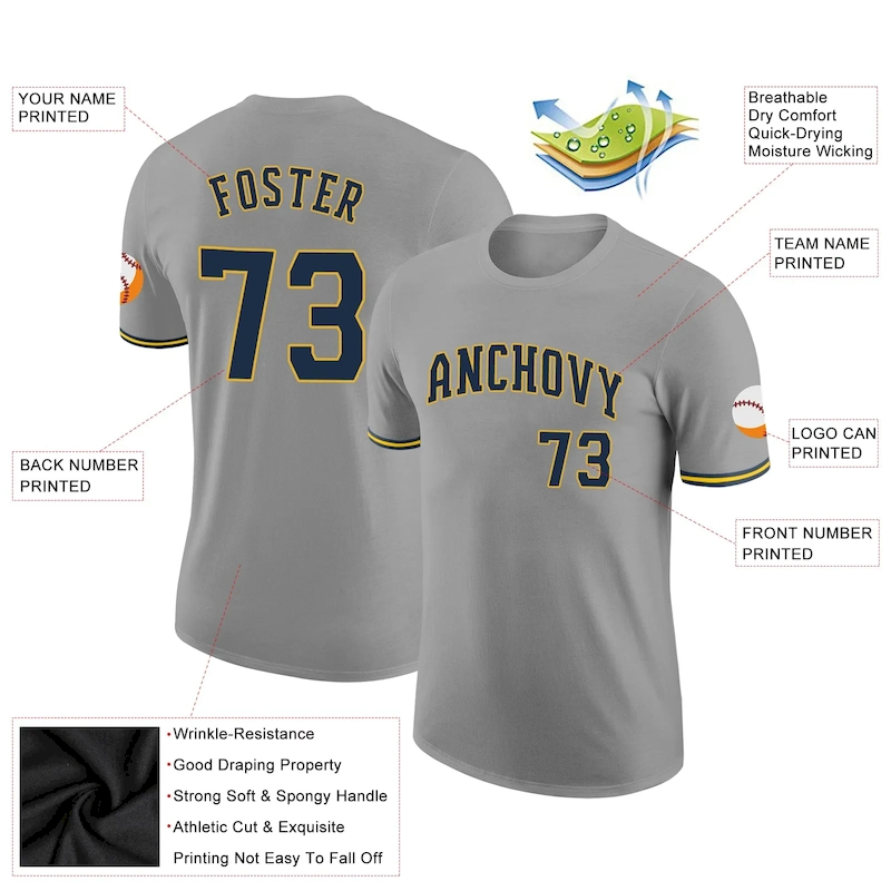 gray_0140-1.webp Custom Gray Navy-Gold Performance T-Shirt - Image 2