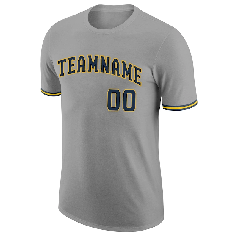 gray_0140-4.webp Custom Gray Navy-Gold Performance T-Shirt - Image 5